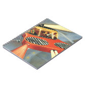 Futuristische Vintage Science Fiction Notizblock (Linke Seite)