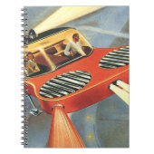 Futuristische Vintage Science Fiction Notizblock (Vorderseite)