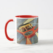 Futuristische Vintage Science Fiction Tasse (Links)
