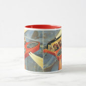 Futuristische Vintage Science Fiction Tasse (Zentrum)