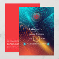 Futuristische Virtual Graduation Party