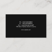 Futuristische Visitenkarte (Rückseite)