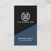 Futuristische Visitenkarte Social Media Icons (Vorderseite)