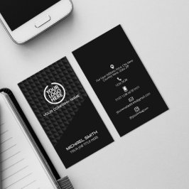 Futuristische Visitenkarte Social Media Icons