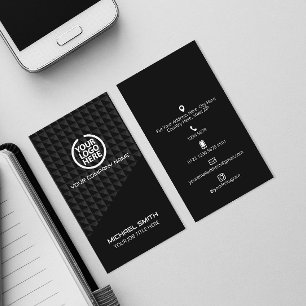 Futuristische Visitenkarte Social Media Icons