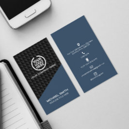 Futuristische Visitenkarte Social Media Icons