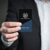 Futuristische Visitenkarte Social Media Icons