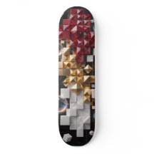 Futuristische Weihnachts-Mosaik-Säule 3D
