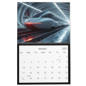 Futuristische Züge Kalender (Jan 2027)