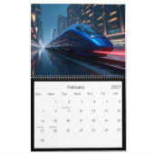 Futuristische Züge Kalender (Feb 2027)