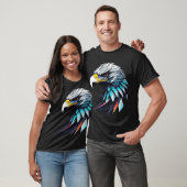 Futuristischer American Eagle Basic Dark T - Shirt (Unisex)