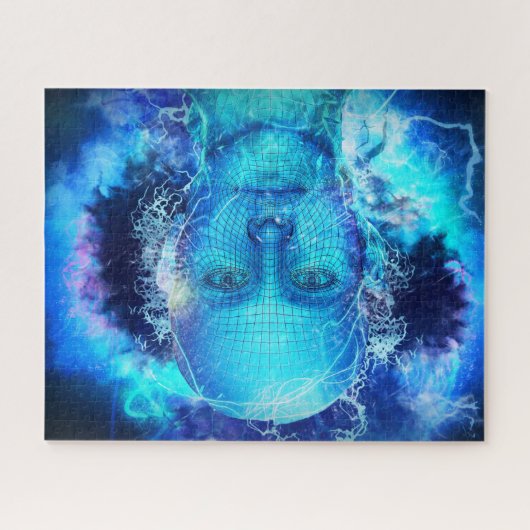 Futuristischer Android Robot Puzzle (Horizontal)