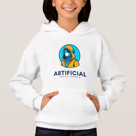Futuristischer Artificial Intelligence Hoodie (Vorderseite)