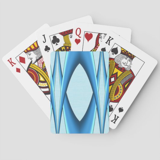 Futuristischer Blauer Arsch Spielkarten (Rückseite)