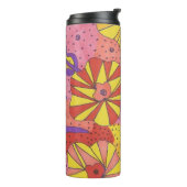 Futuristischer Blumengarten Thermosbecher (Nach links gedreht)