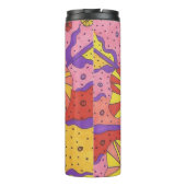 Futuristischer Blumengarten Thermosbecher (Rückseite)