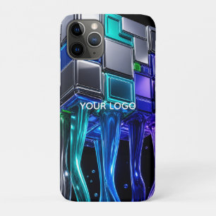Futuristischer Chrom-Puzzlewürfel Case-Mate iPhone Hülle