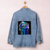Futuristischer Chrom-Puzzlewürfel Jeansjacke (Hangar)