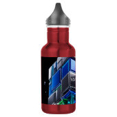 Futuristischer Chrome-Puzzlewürfel Edelstahlflasche (Links)