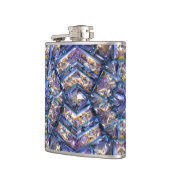 Futuristischer Chrystal X7-12 Wrapped Flask Flachmann (Links)