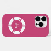 Futuristischer Circle mit Sci-Fi Monogram-Rose ros Case-Mate iPhone Hülle (Rückseite (Horizontal))