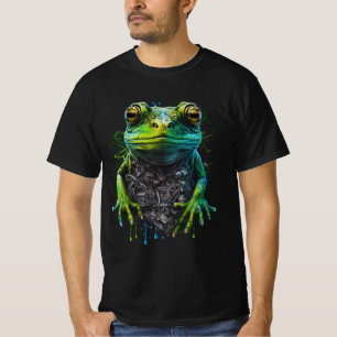 Futuristischer Cooler Frog T - Shirt - Ein Hop in 