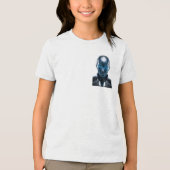 "Futuristischer Cyber AI Robot Graphic T - Shirt - (Vorderseite)