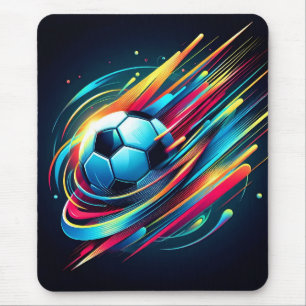 Futuristischer Cyber-Fußball-Speed-Sport Mousepad