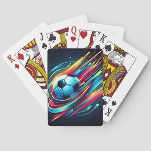 Futuristischer Cyber-Fußball-Speed-Sport Spielkarten