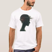 Futuristischer Cybernetic Visionary T - Shirt (Vorderseite)