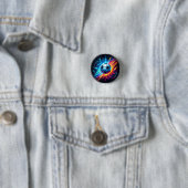 Futuristischer elektrischer Fußball Blitz Button (Beispiel)