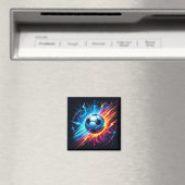 Futuristischer elektrischer Fußball Blitz Magnet (In Situ (Geschirrspüler))