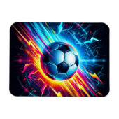 Futuristischer elektrischer Fußball Blitz Magnet (Horizontal)
