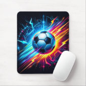 Futuristischer elektrischer Fußball Blitz Mousepad (Mit Mouse)