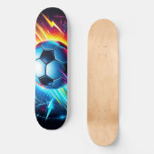 Futuristischer elektrischer Fußball Blitz Skateboard (Vorderseite)