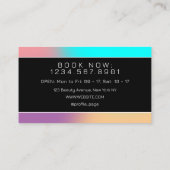 Futuristischer Farbverlauf bunt Visitenkarte (Rückseite)