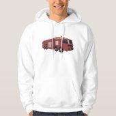 Futuristischer Feuerzug Hoodie (Vorderseite)