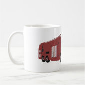 Futuristischer Feuerzug Kaffeetasse (Links)