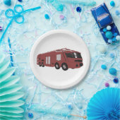 Futuristischer Feuerzug Pappteller (Party)