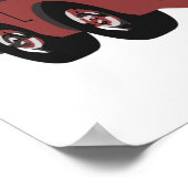 Futuristischer Feuerzug Poster (Ecke)