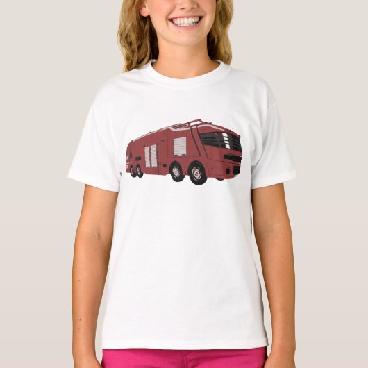 Futuristischer Feuerzug T-Shirt (Vorderseite)