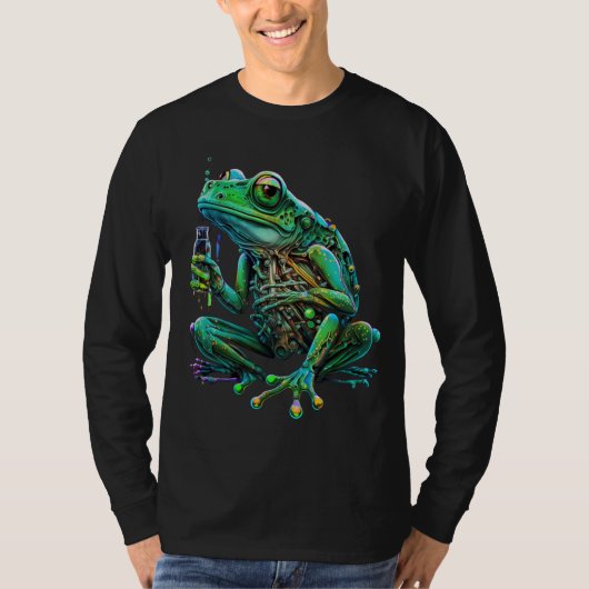 Futuristischer Frosch-T - Shirt - Ein Hop in die Z (Vorderseite)