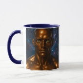 Futuristischer Galaxieandroid Tasse (Links)