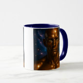 Futuristischer Galaxieandroid Tasse (VorderseiteRechts)