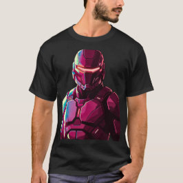 Futuristischer gepanzerter Soldat Dunkle Ästhetik  T-Shirt