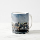 Futuristischer Hafen Kaffeetasse (VorderseiteRechts)