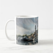 Futuristischer Hafen Kaffeetasse (Links)
