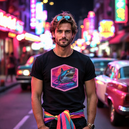Futuristischer Haiangriff T-Shirt