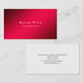 Futuristischer Hintergrund Beruflich Red White Visitenkarte (Vorne/Hinten)