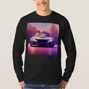 Futuristischer klassischer Sportwagen Cyberpunk Co T-Shirt